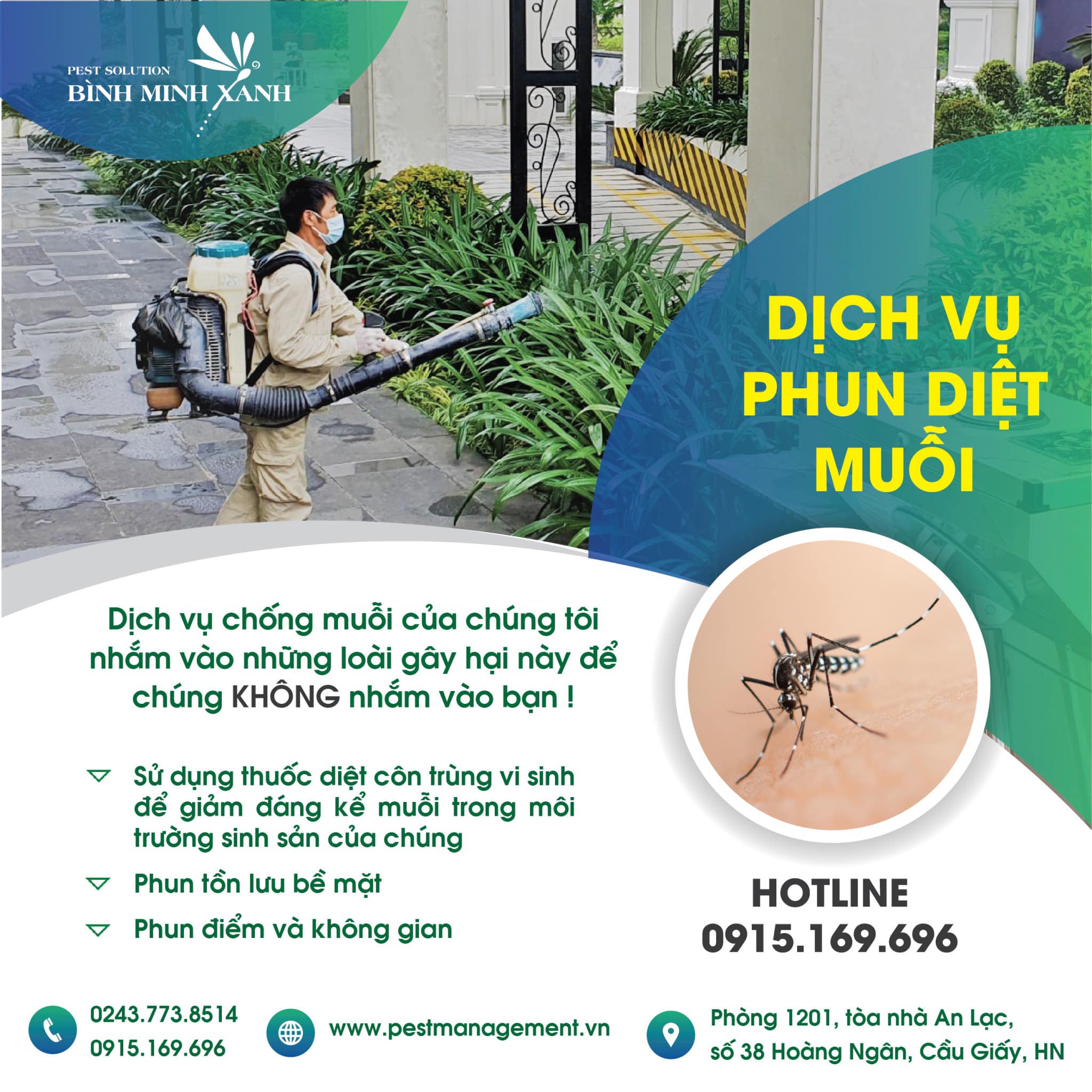 Phun diệt muỗi